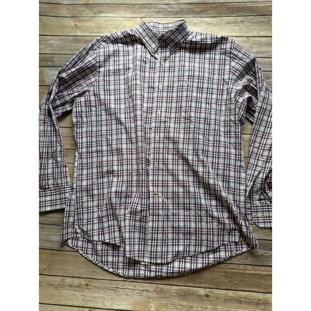 Southern Tide Mens XL Long Sleeve Button Down Shirt Blue Purple Plaid